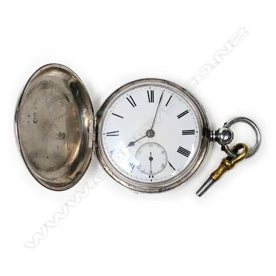 J H Lewisson Auckland 1864 silver pocket watch,